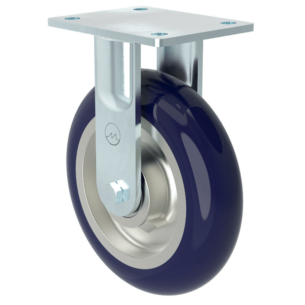 Muvtons GRDE Series castor with ME-SFS wheel for heavy-industry rough-floor applications